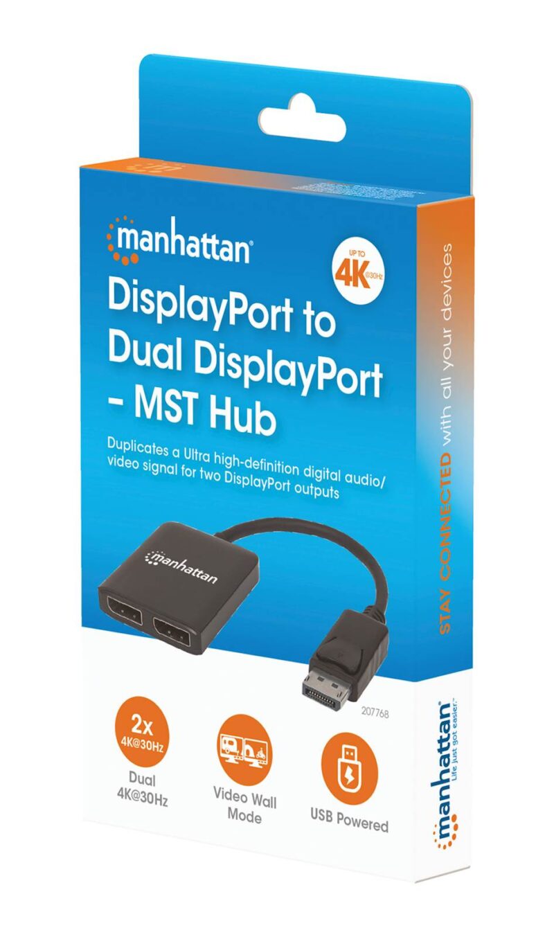 DisplayPort 2x Razdelilec z MST MANHATTAN