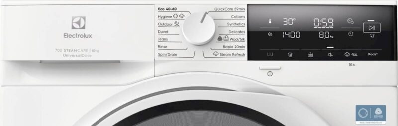 Pralni stroj Electrolux EW7F3614SUE. 10 kg, para