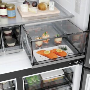 Hladilnik HAIER HCR59F18DNMM, 182,5 cm, D, 706 l, 4-vratni, Inox