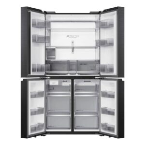 Hladilnik HAIER HCR79F18CHMB, 182,5 cm, C, 700 l, 4-vratni, Črna
