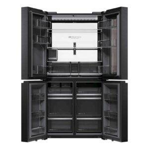 Hladilnik HAIER HCW99F18DHMB, 182,5 cm, D, 700 l, 4-vratni, Črna