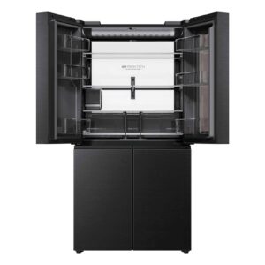 Hladilnik HAIER HCW99F18DHMB, 182,5 cm, D, 700 l, 4-vratni, Črna