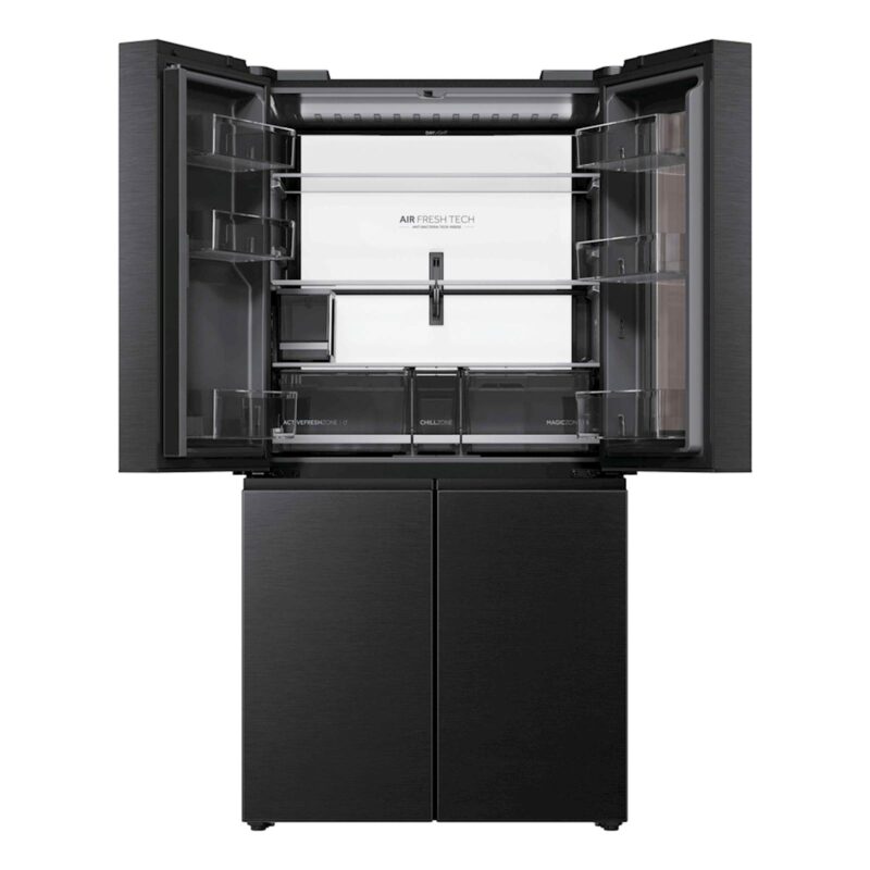 Hladilnik HAIER HCW99F18DHMB, 182,5 cm, D, 700 l, 4-vratni, Črna