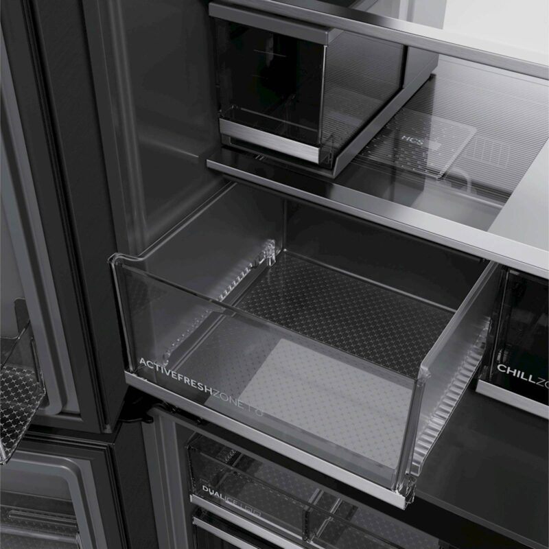 Hladilnik HAIER HCW99F18DHMB, 182,5 cm, D, 700 l, 4-vratni, Črna