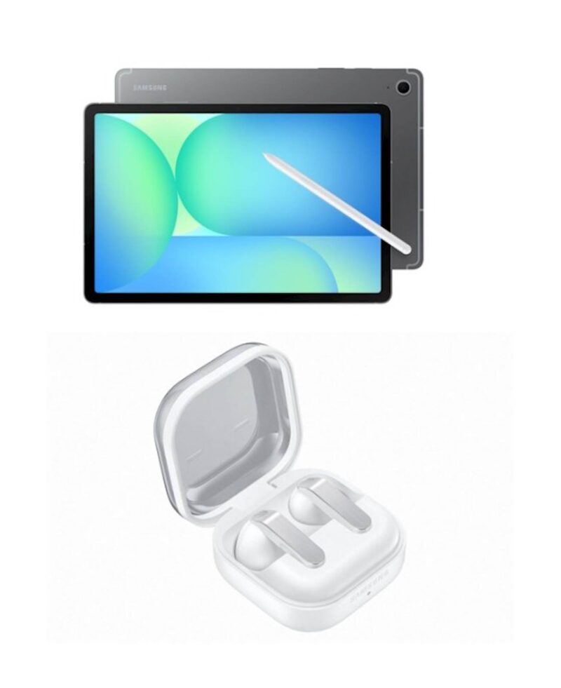 SAMSUNG GALAXY TAB S10 X520 FE 128GB WIFI SIVA + SLUŠALKE BUDS4 BELE