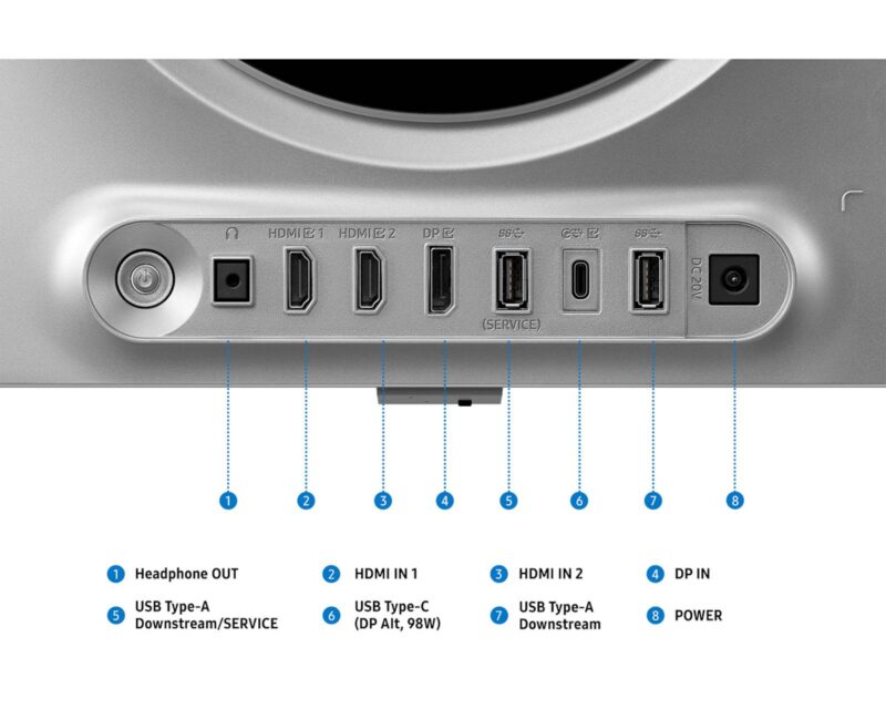 Monitor Samsung 27 OLED G80SH Odyssey G8, 3840x2160, 2x HDMI, DP, USB-C, 240 Hz Monitor Samsung 27 OLED G80SH Odyssey G8, 3840x2160, 2x HDMI, DP, USB-C, 240 Hz