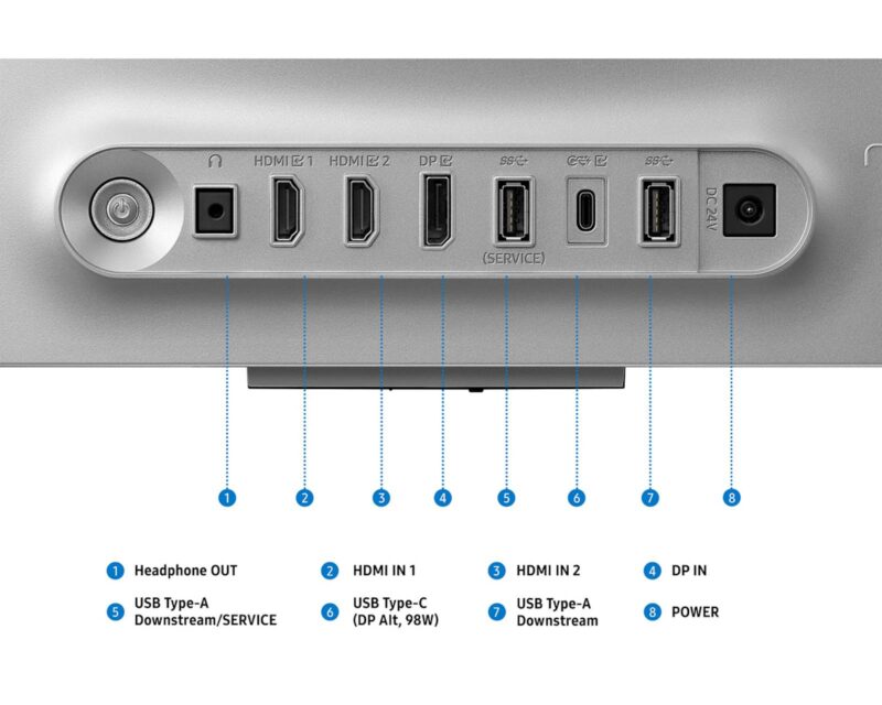 Monitor Samsung 32 OLED G80SH Odyssey G8, 3840x2160, 2x HDMI, DP, USB-C, 240 Hz