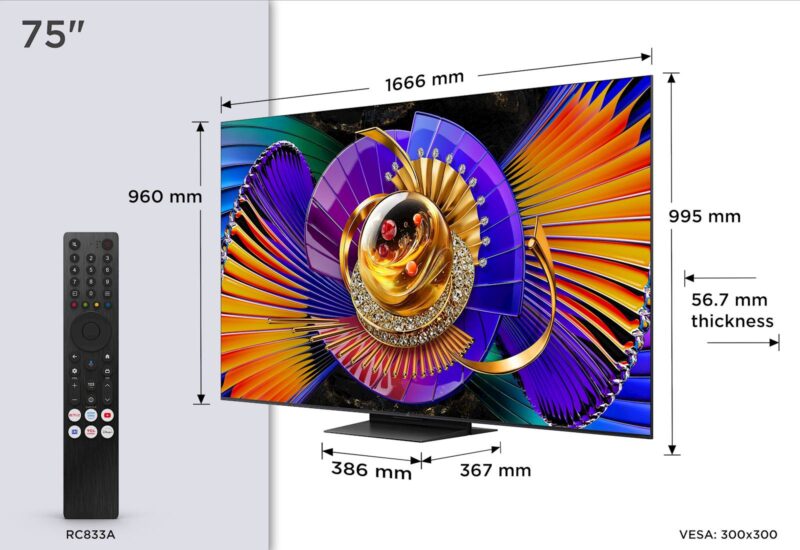 TCL 75 Premium SQD-Mini LED TV 75C7L