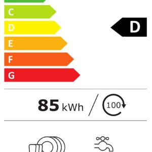 Delno vgradni pomivalni stroj Electrolux E62ID220S, 60 cm