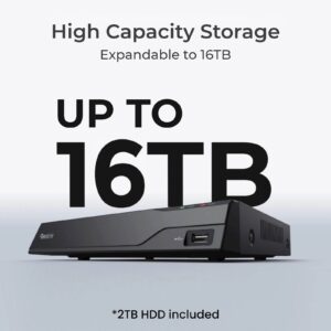 Reolink NVR snemalnik NVS8-5MD4 5MP, 8 kanalni NVR, 2TB HDD, 4x kamera POE