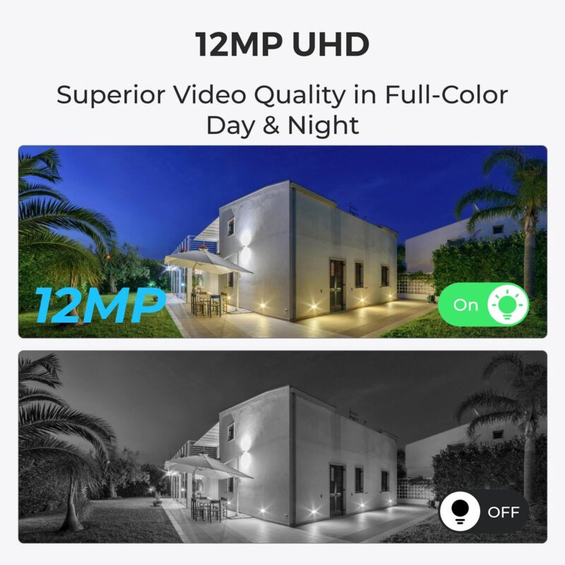 Reolink Ip Kamera serija P344 4K, 12MP, Barvni nočni vid, Dome POE, Ai podpora