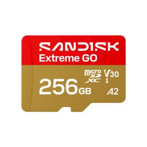 SDXC SanDisk micro 256GB Extreme GO, 240/160MB/s, UHS-I, V30, U3, A2