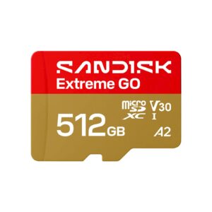 SDXC SanDisk micro 512GB Extreme GO, 240/160MB/s, UHS-I, V30, U3, A2