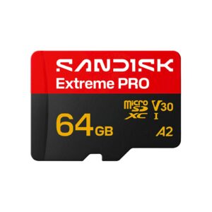 SDXC SanDisk micro 64GB Extreme PRO, 200/90MB/s, UHS-I, V30, U3, A2, adapter