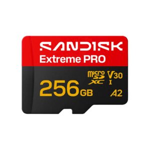 SDXC SanDisk micro 256GB Extreme PRO, 250/170MB/s, UHS-I, V30, U3, A2, adapter