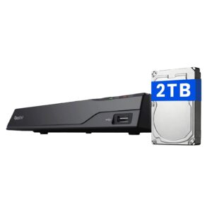 Reolink PoE varnostni komplet NVS8-5MB4-V2, 8-kanalni NVR + 4 kamere, 5MP, 2TB HDD, Barvni nočni vid