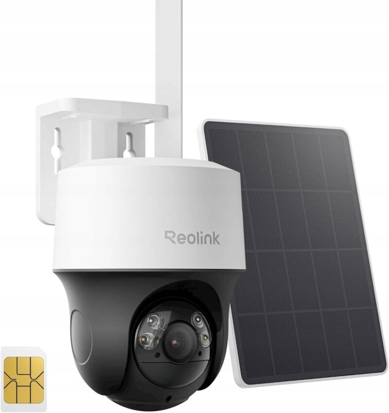 Reolink 4G solarna PTZ kamera Go Series G420S (Go PT S Lite), 2K, vgrajena SIM, avtomatsko sledenje