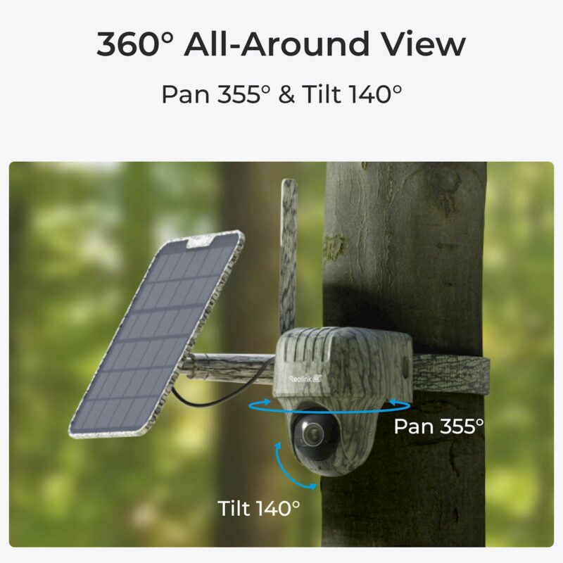 Reolink Go Ranger PT / Go Series G450 with Solar Panel 2 – Auto tracking