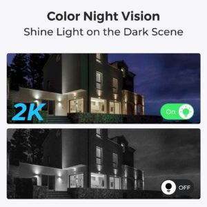 Reolink WiFi bullet kamera Lumus E430, 4MP, 2K, Barvni nočni vid, AI zaznavanje, dvojni alarm