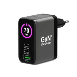 PORT Connect GaN stenski polnilec 70W OLED + 2 m kabel USB-C (EU) PORT Connect GaN stenski polnilec 70W OLED + 2 m kabel USB-C (EU)