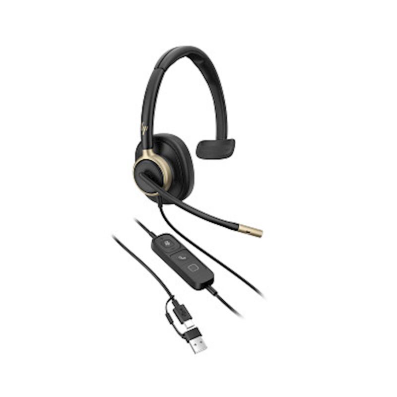 Monauralne slušalke HP Poly Mission 815 USB-C/A