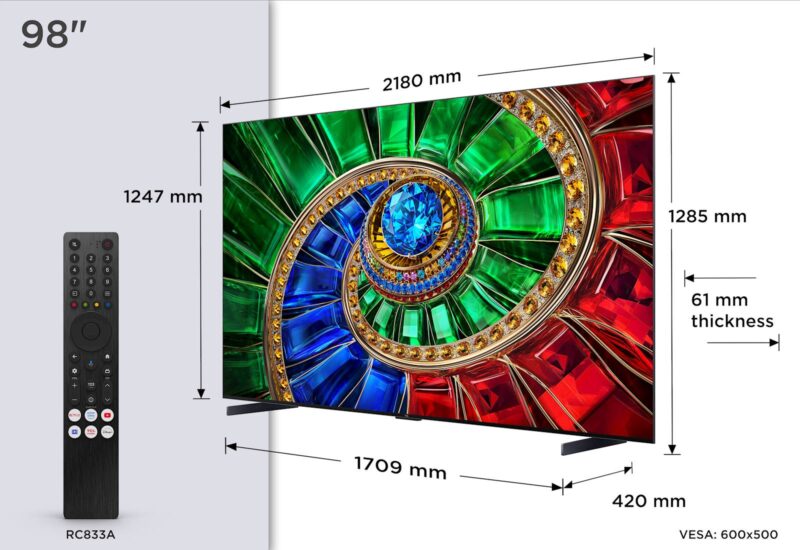 TCL 98 RGB-Mini LED TV 98RM7L
