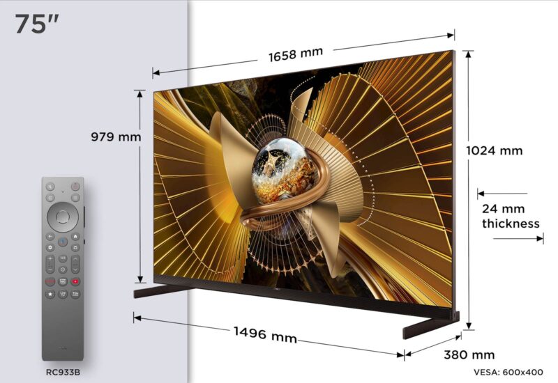 TCL 75 Premium SQD-Mini LED TV 75X11L